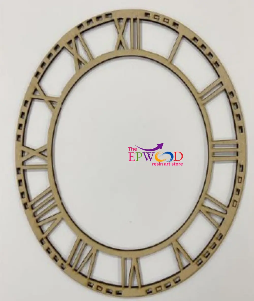 CLOCK MDF WITH ROMAN NUMBERS
