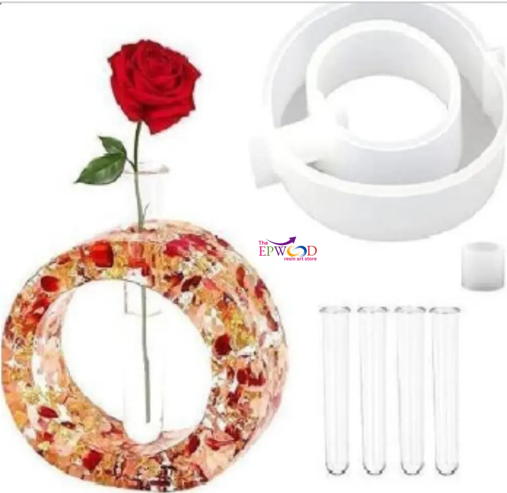 5 INCH ROUND PLANTER MOLD WITH TUBE