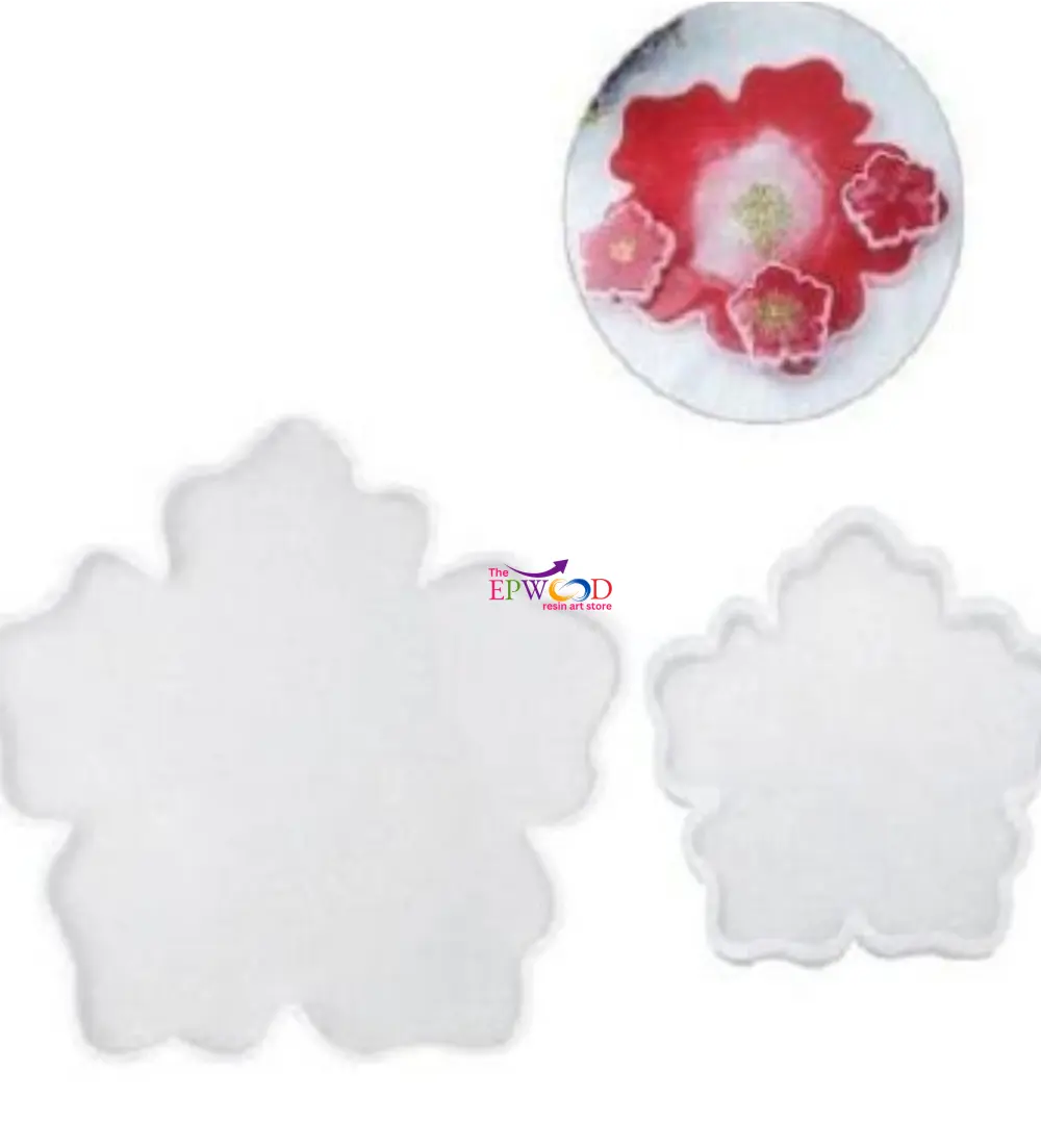 5 INCH PLAIN FLOWER COASTER MOLD