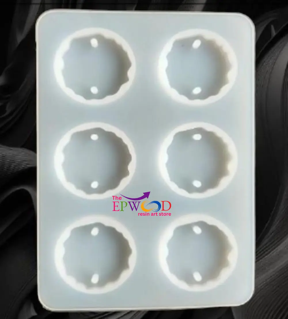 6 CAVITY ROUND AGATE RAKHI MOLD