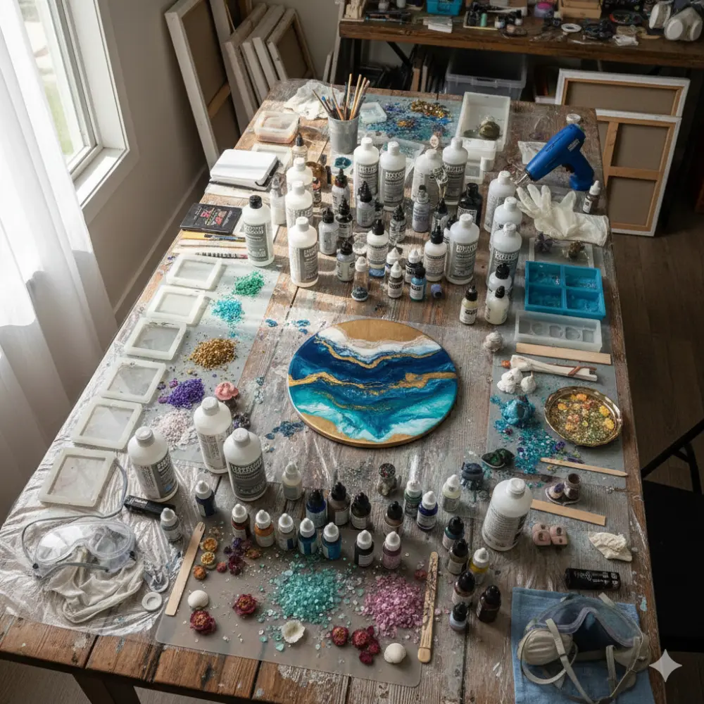 RESIN ART MATERIALS.